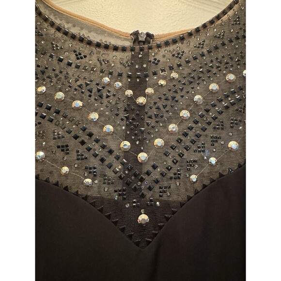 NWT Tadashi Shoji Maxi Dress Sleeveless Studded‎ Formal Column Women's Size 18 - Picture 7 of 16